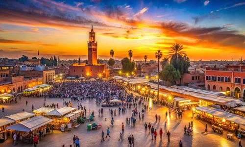 Marocco tour deserto tramonto fascino paesaggi cammelli